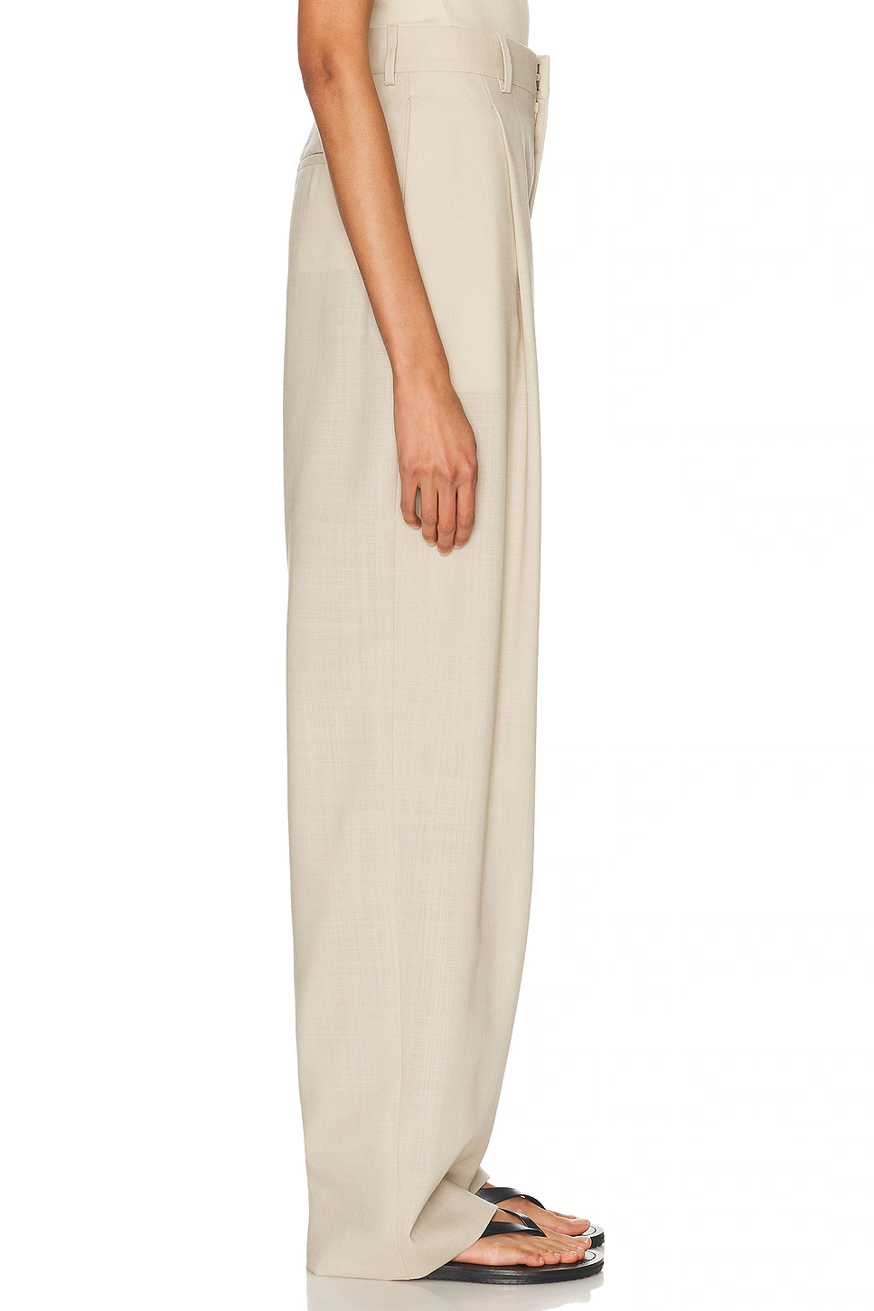 Mid Rise Trouser Sand