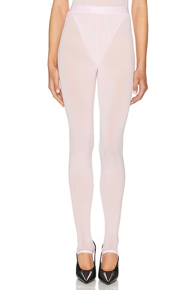 Sheer Stirrup Legging Blush