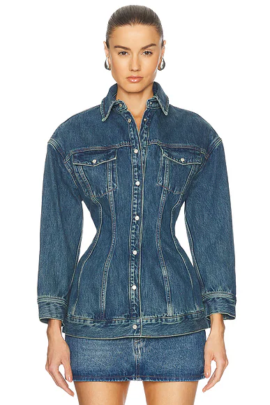 Denim Contour Jacket Indigo