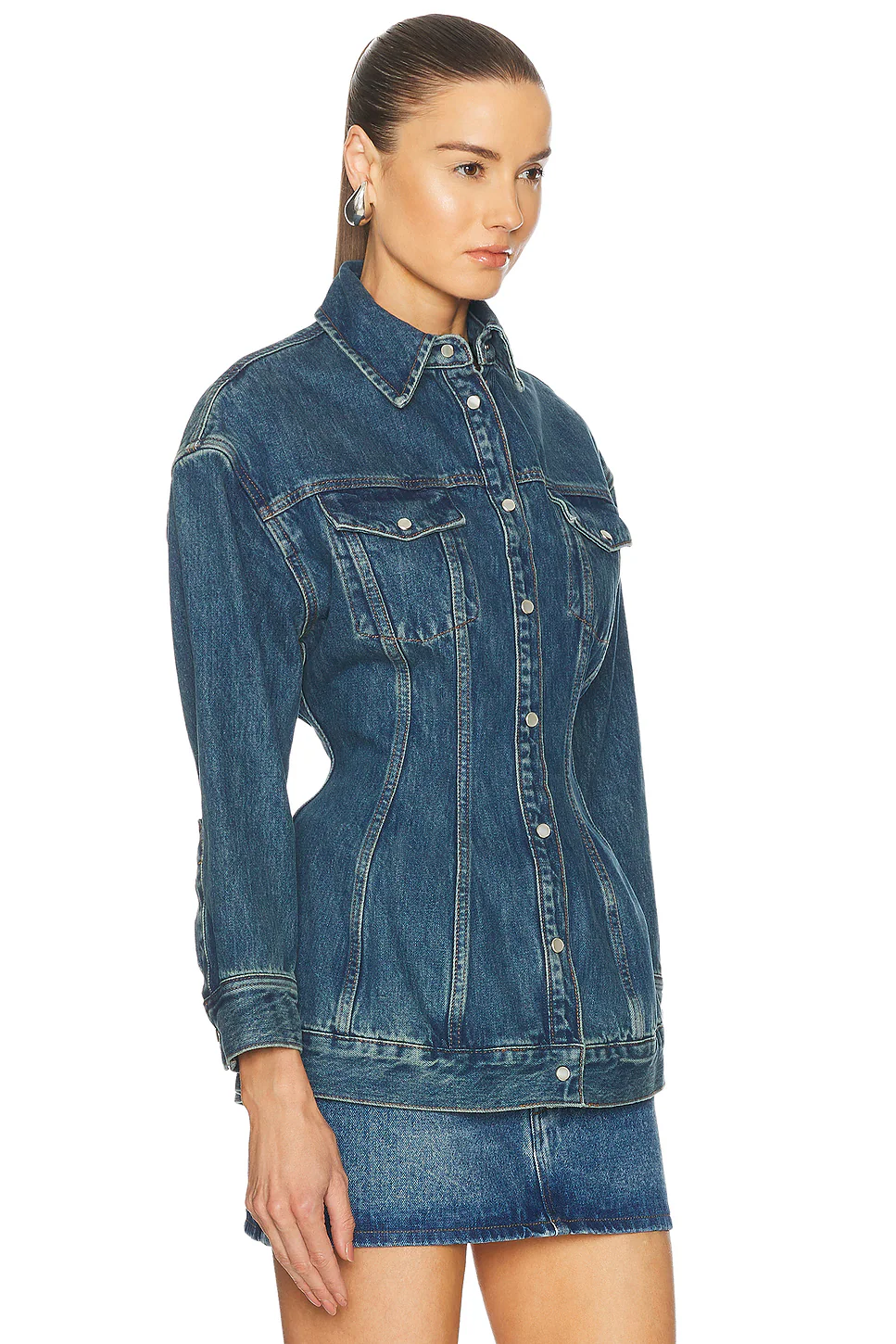 Denim Contour Jacket Indigo
