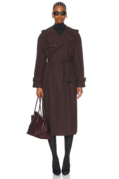 Trench Coat Dark Brown