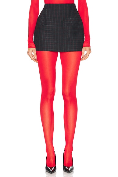 Contour Mini Skirt Black Check