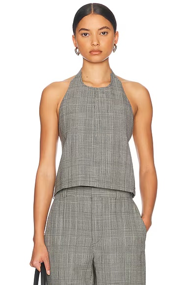 Backless Halter Top Prince Of Wales