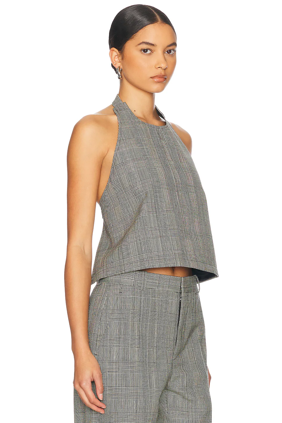 Backless Halter Top Prince Of Wales