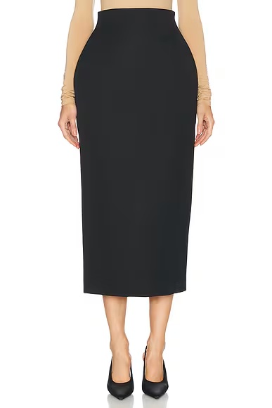 x Rosie Huntington-Whiteley RHW Sculpted Skirt Black
