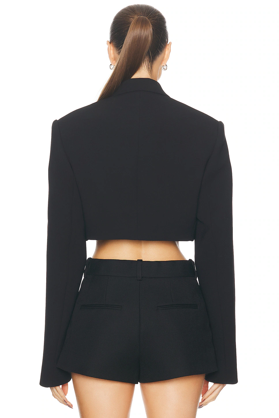Cropped Blazer Black