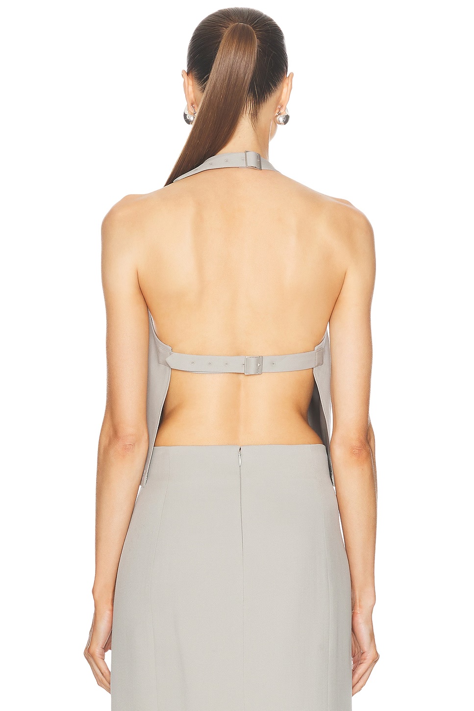 Backless Halter Top Cement