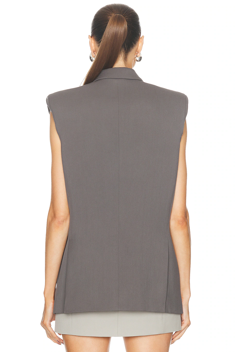 Double Breasted Vest Slate