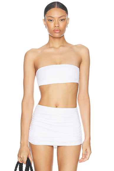 Bandeau Bikini Top White