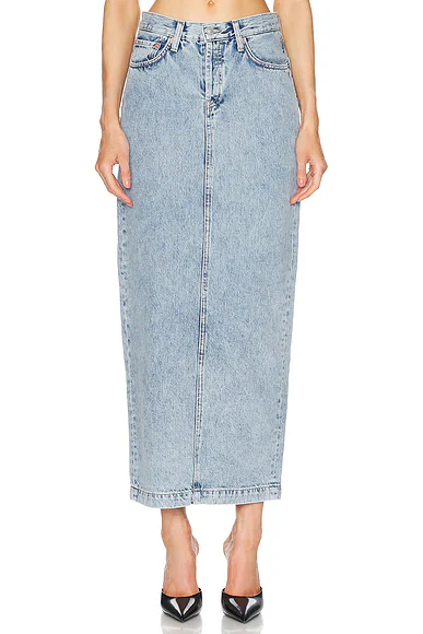 Column Skirt Blue