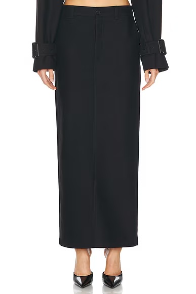 Drill Column Skirt Black