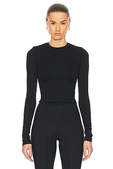 Opaque Long Sleeve Tee Black