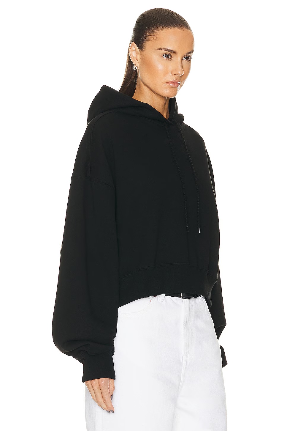 Oversize Hooded Top Black
