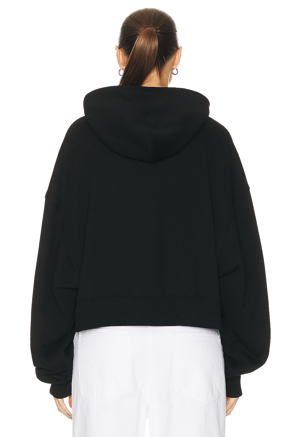 Oversize Hooded Top Black