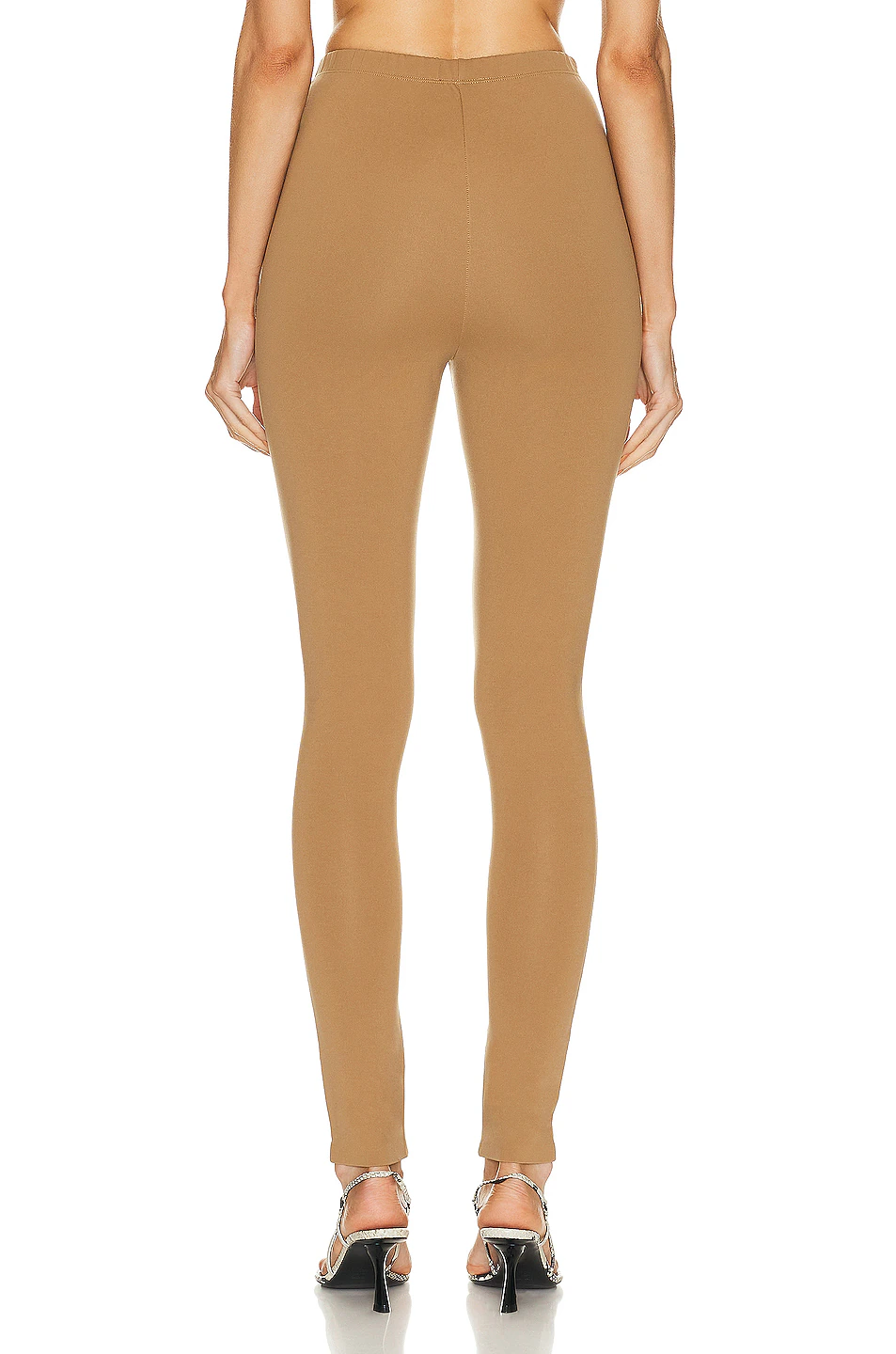 Front Zip Legging Tan