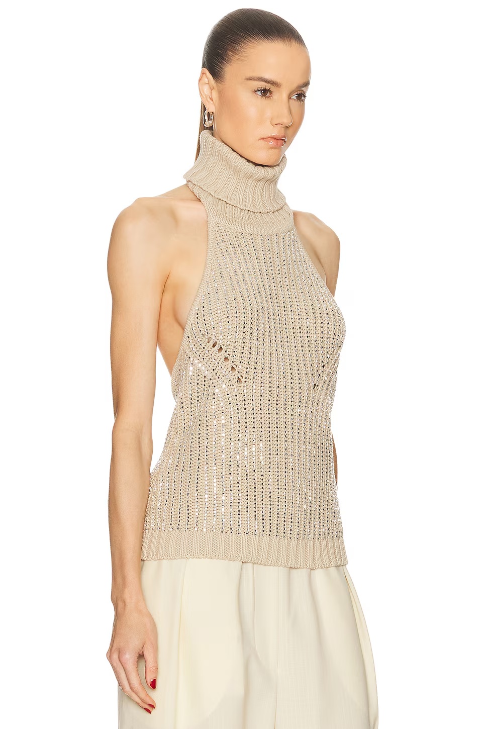Veneta Top Latte & Silver