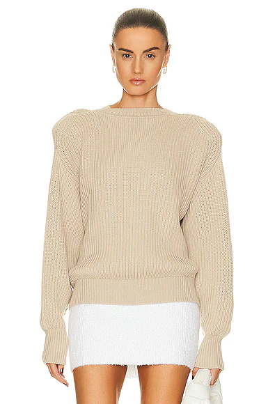 x Hailey Bieber Hb Knit Sweater Beige