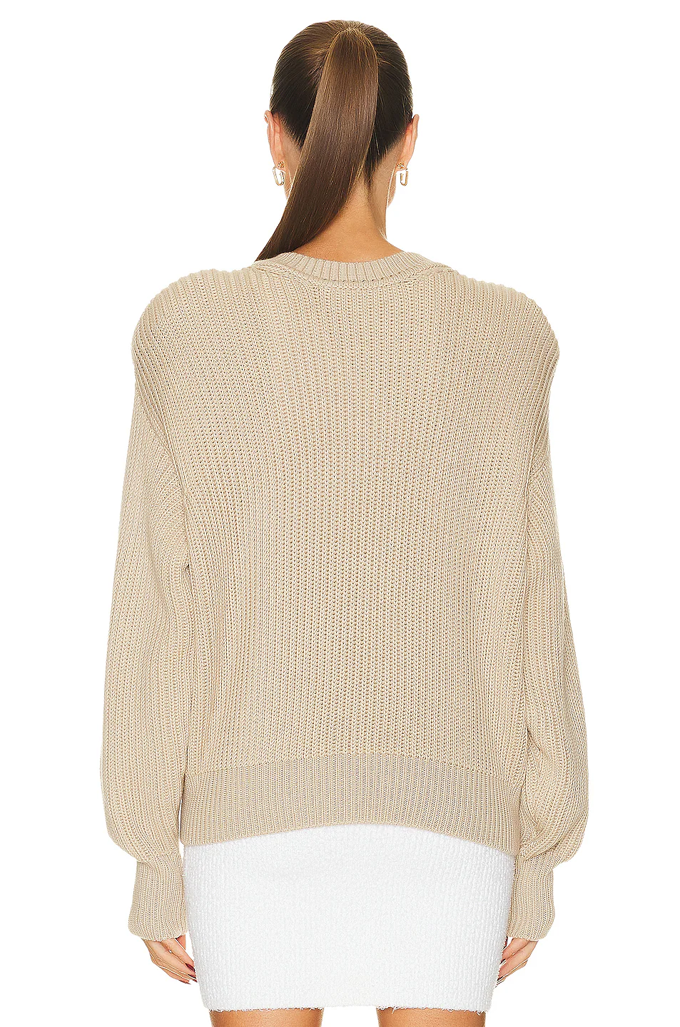 x Hailey Bieber Hb Knit Sweater Beige