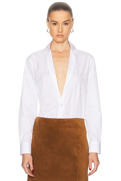 Adrien Button Up Top White