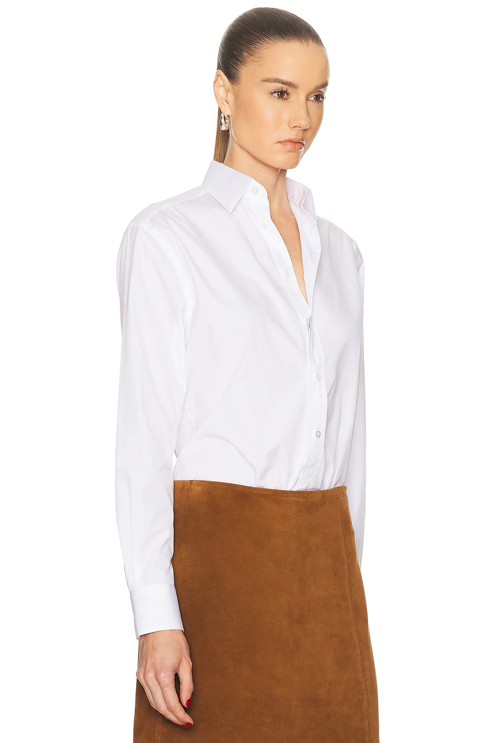 Adrien Button Up Top White