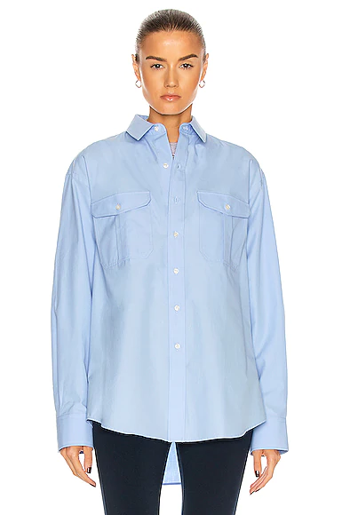 Oversize Shirt Blue