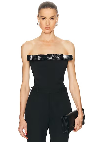 Strapless Top Black