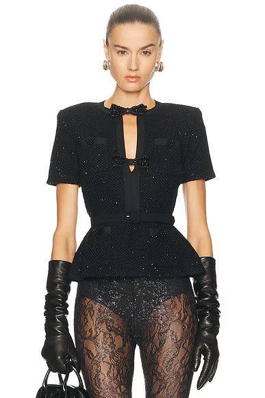 Sequin Top Black