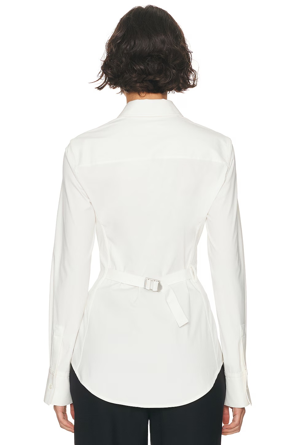 Cinch Back Shirt White