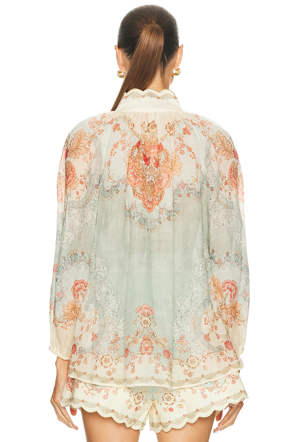 Daylight Blouse Wallpaper Floral Mint
