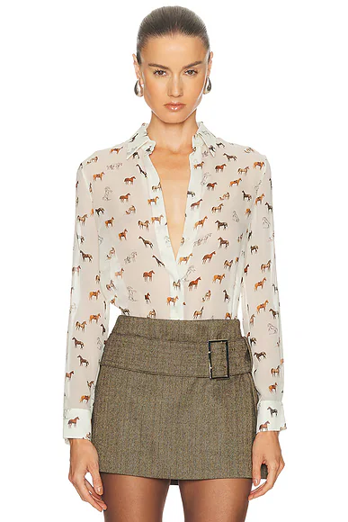 Henri Blouse Ivory Multi