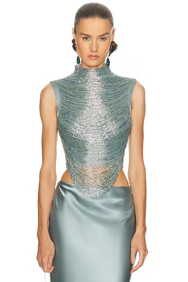 Taraji Sleeveless Top Celadon