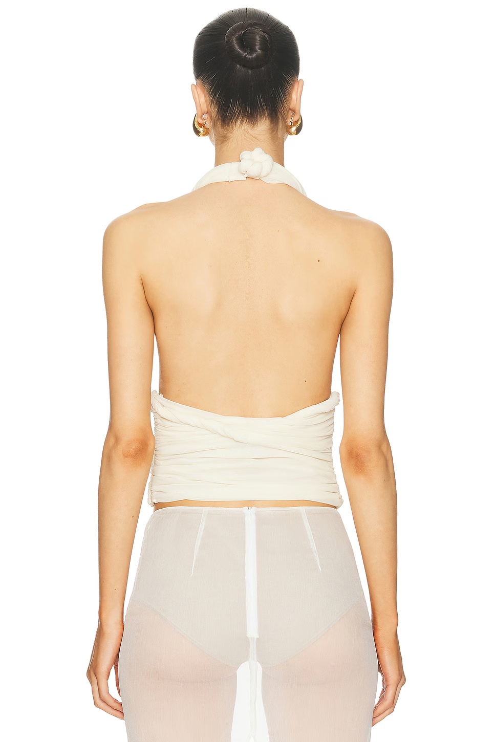 Cabana Halter Top Creme