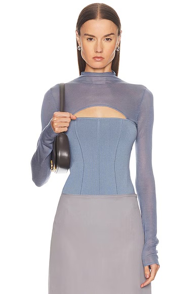 Kate Bodysuit Charcoal