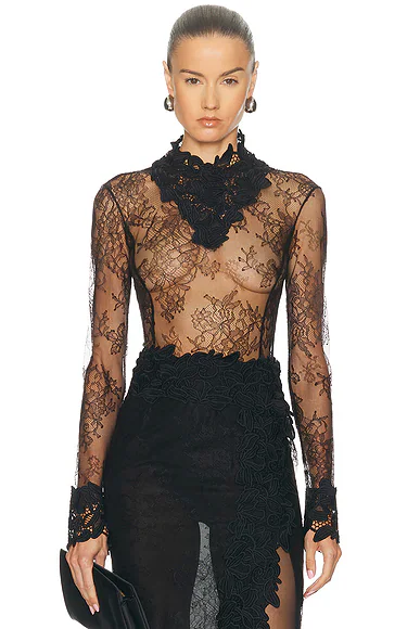 Lace Top Black