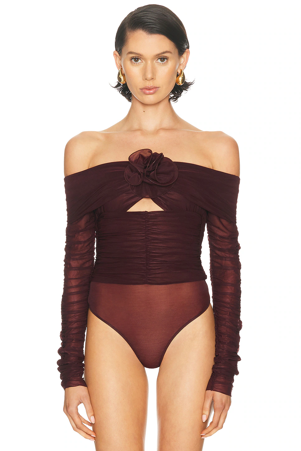Flower Bloom Bodysuit Mulberry