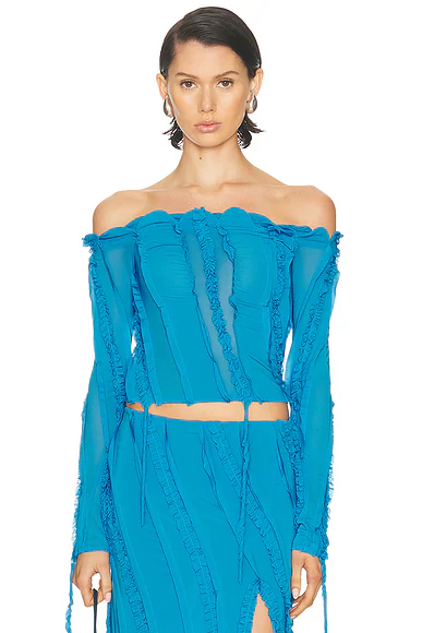 Long Sleeve Top Brilliant Blue