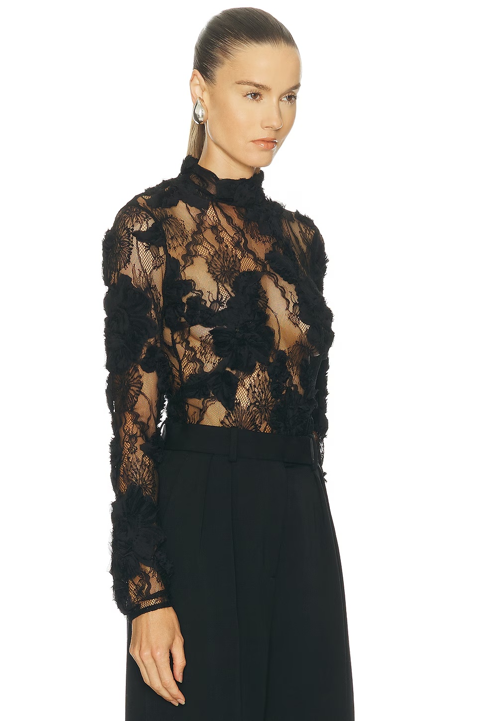 Freja Lace Top Black