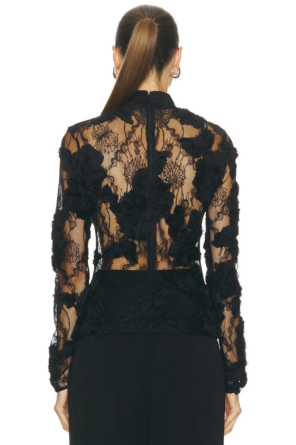 Freja Lace Top Black