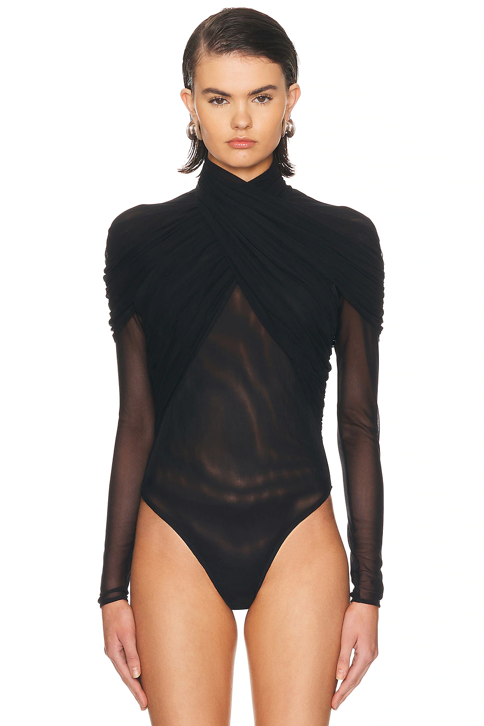 Long Sleeve Bodysuit Black
