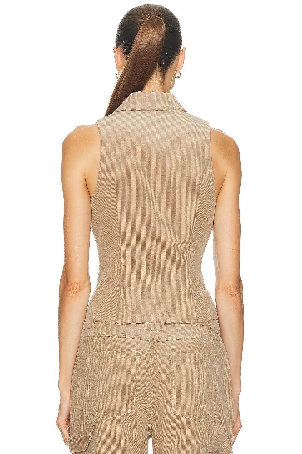 Becky Corduroy Vest Desert
