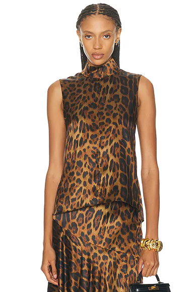 Varick Top Natural Leopard