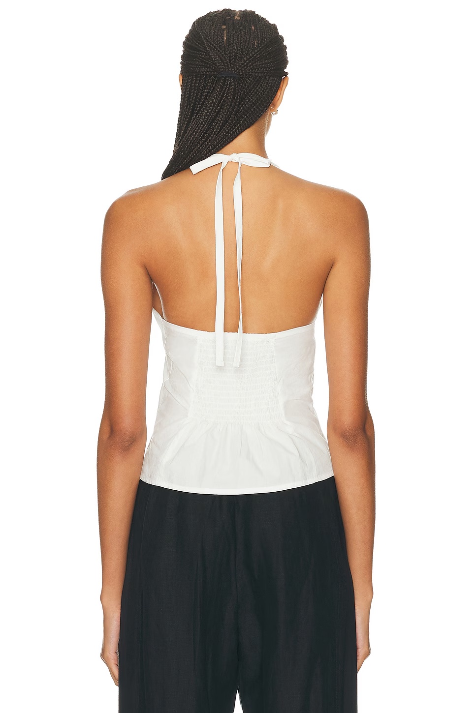 Waist Halter Top White