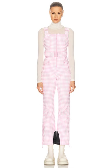 Fernie Ski Bib Peony Gingham