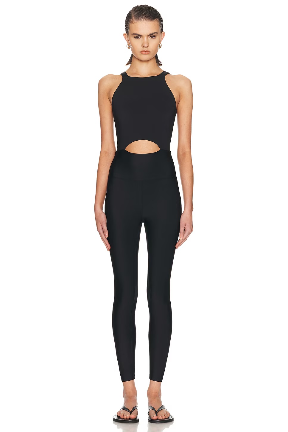 Cut Out Onesie Black