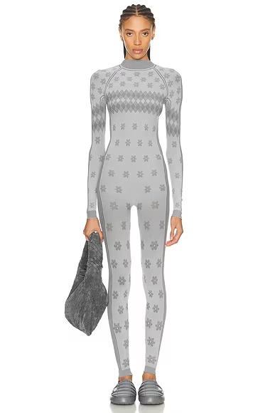 Ski First Layers Turtleneck Catsuit Mirror Winter Fairisle