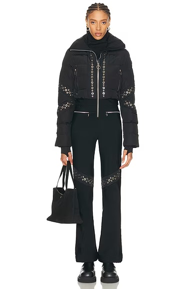 Clarisse Eyelet Ski Suit Noir
