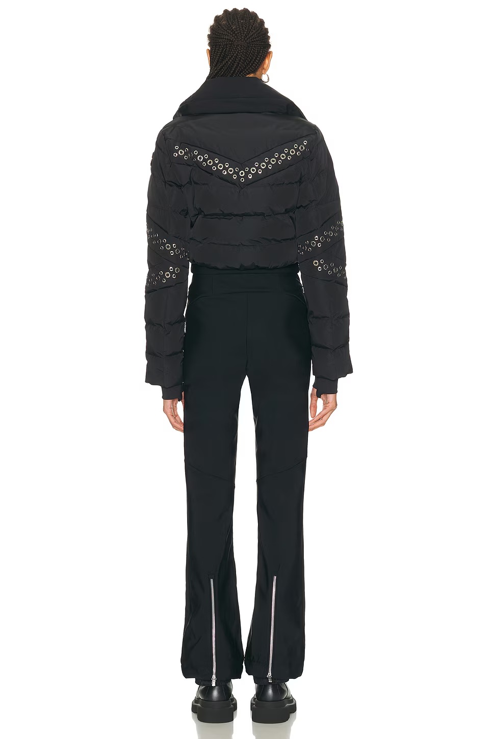 Clarisse Eyelet Ski Suit Noir
