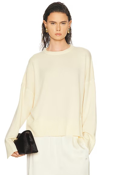 Anton Long Sleeve Crewneck Sweater Butter