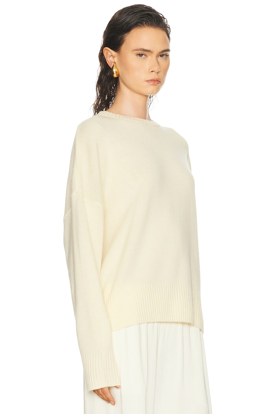 Anton Long Sleeve Crewneck Sweater Butter
