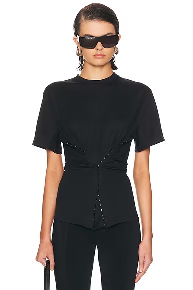 Short Sleeve Top Black